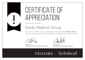 Hydrafacial Award Lloyds