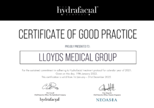 Lloyds 2022 Certificate